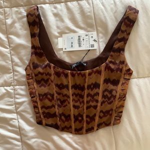 Zara crop top brand new never used